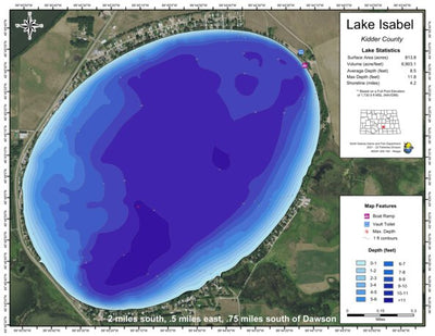 Isabel, Lake - Kidder County