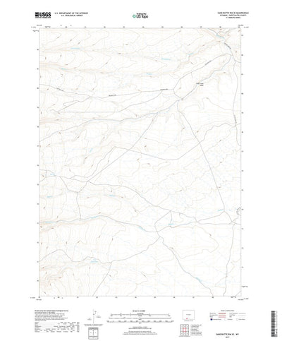Sand Butte Rim SE, WY (2017, 24000-Scale) Preview 1