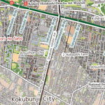 Kodaira Green Road & Open garden Map
