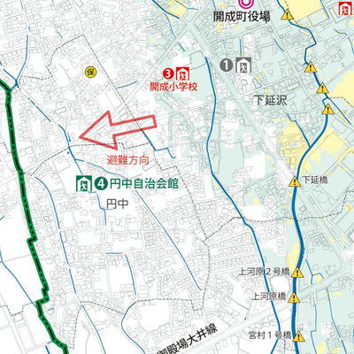 開成町洪水ハザードマップ