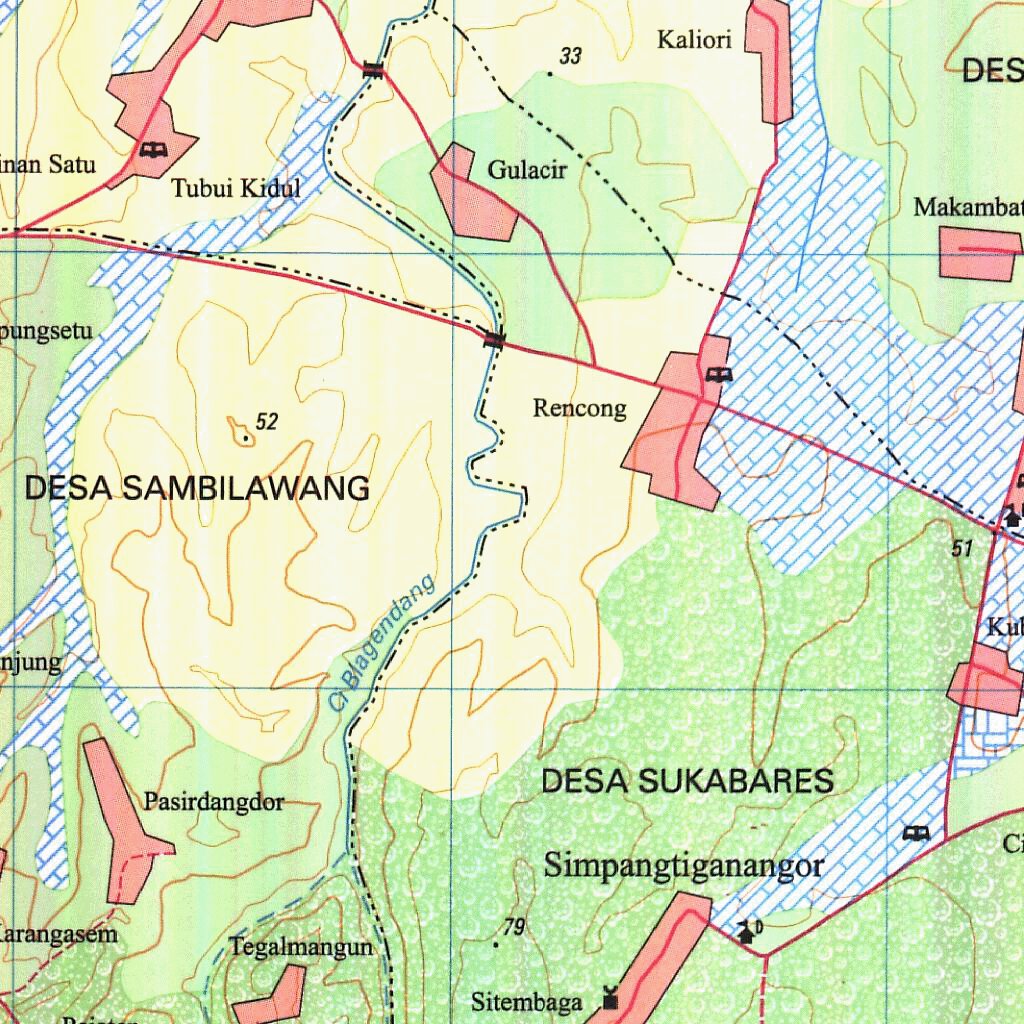 Maps Ciledug Cilegon (1109-633) Map by Badan Informasi Geospasial | Avenza Maps