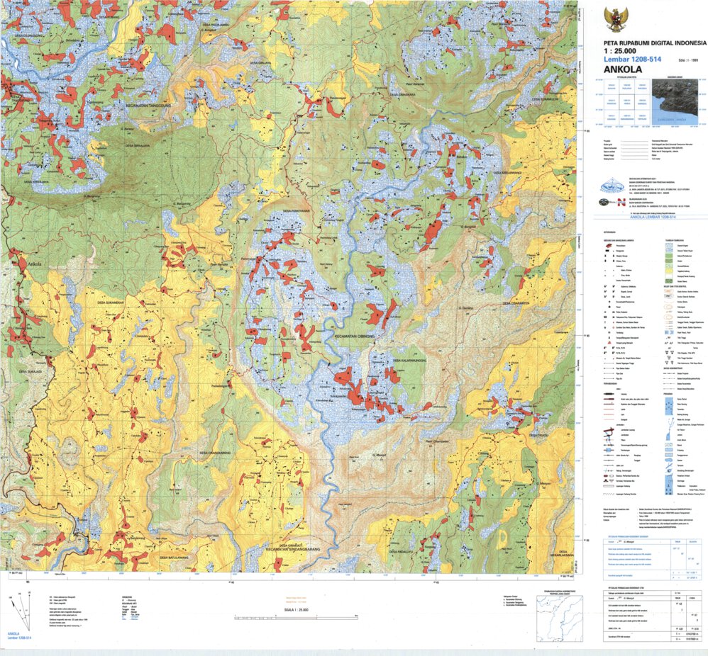 Ankola (1208-514) Map by Badan Informasi Geospasial | Avenza Maps