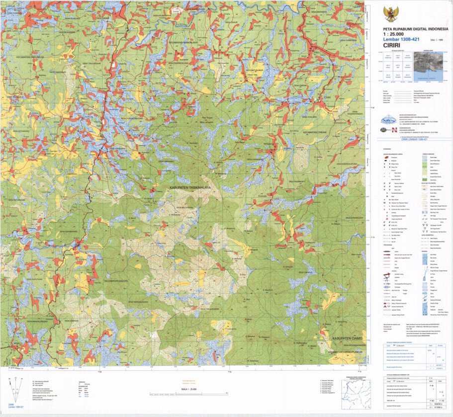 Ciriri (1308-421) Map by Badan Informasi Geospasial | Avenza Maps