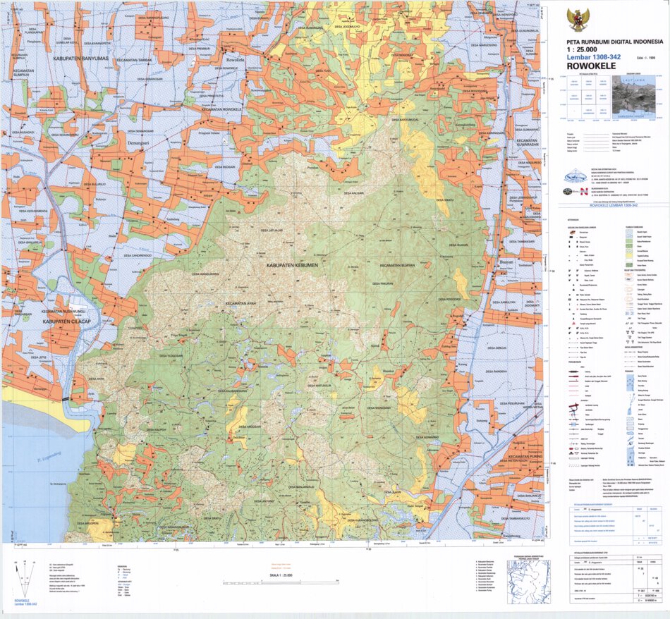 Rowokele (1308-342) Map by Badan Informasi Geospasial | Avenza Maps