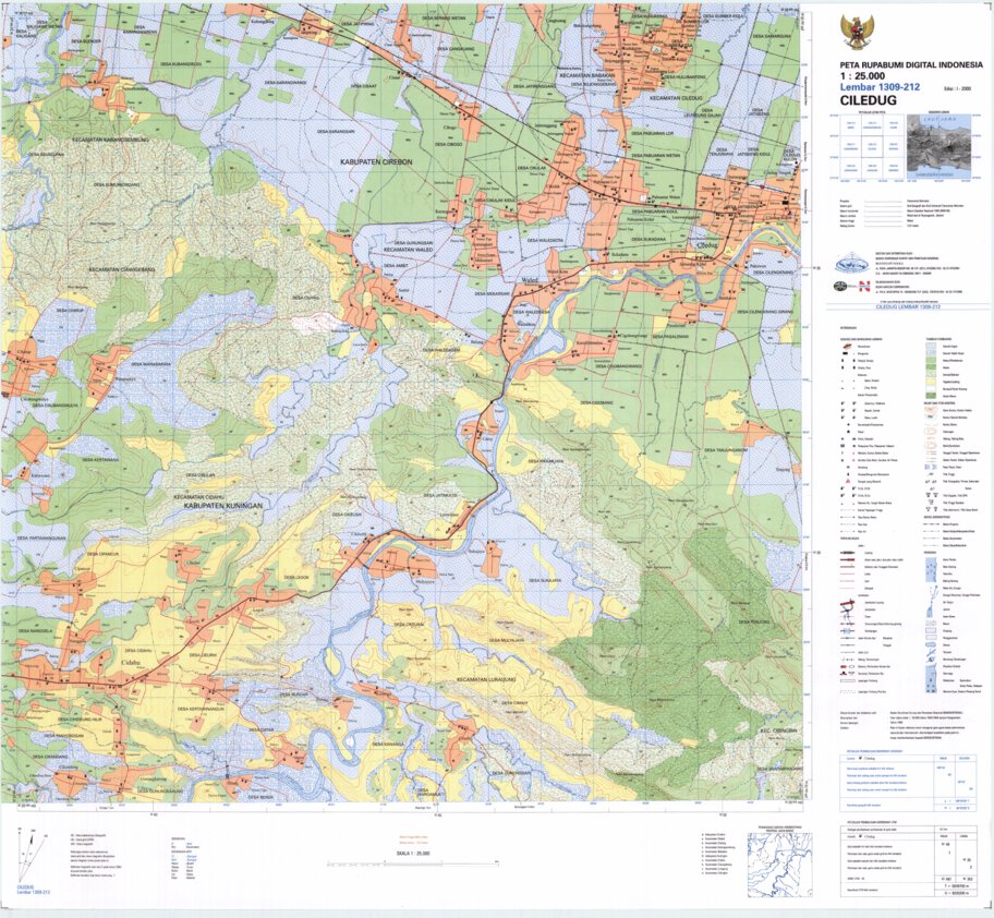 Ciledug (1309-212) Map by Badan Informasi Geospasial | Avenza Maps