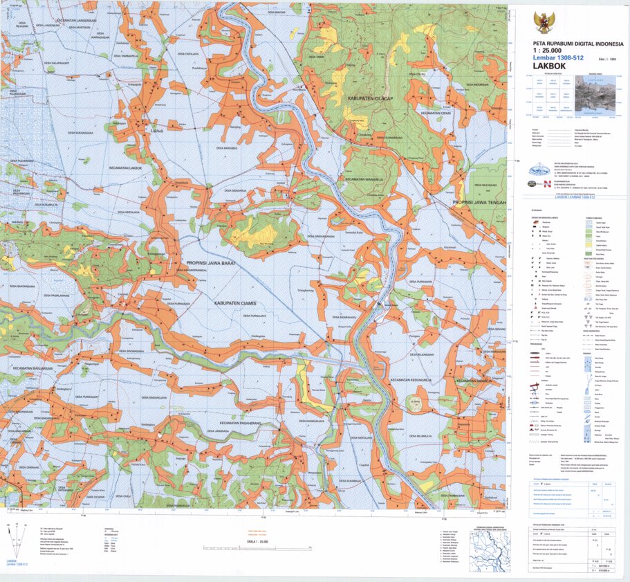 Lakbok (1308-512) Map by Badan Informasi Geospasial | Avenza Maps