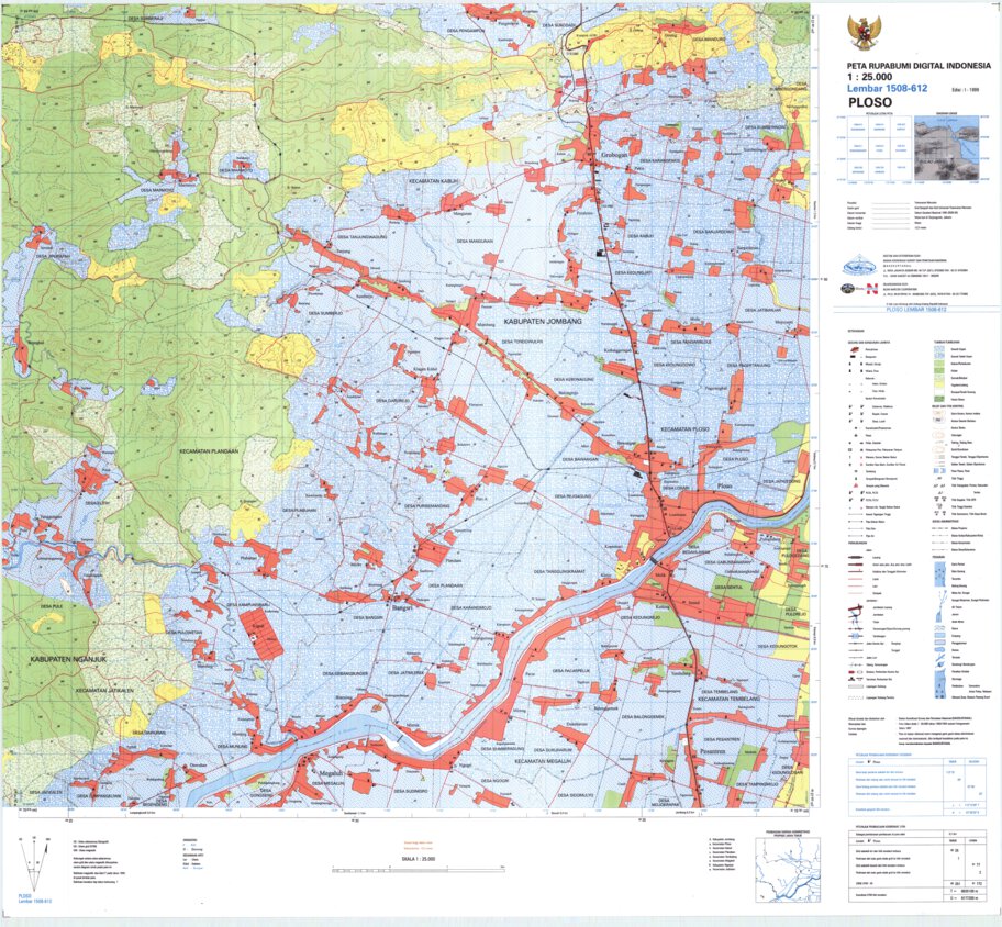 Ploso (1508-612) Map by Badan Informasi Geospasial | Avenza Maps