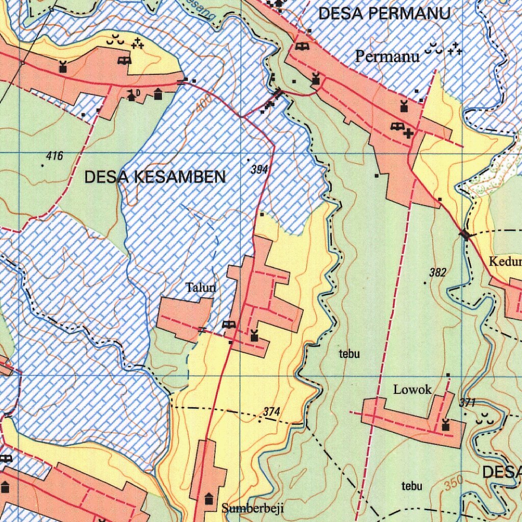 Pakisaji (1607-433) Map by Badan Informasi Geospasial | Avenza Maps