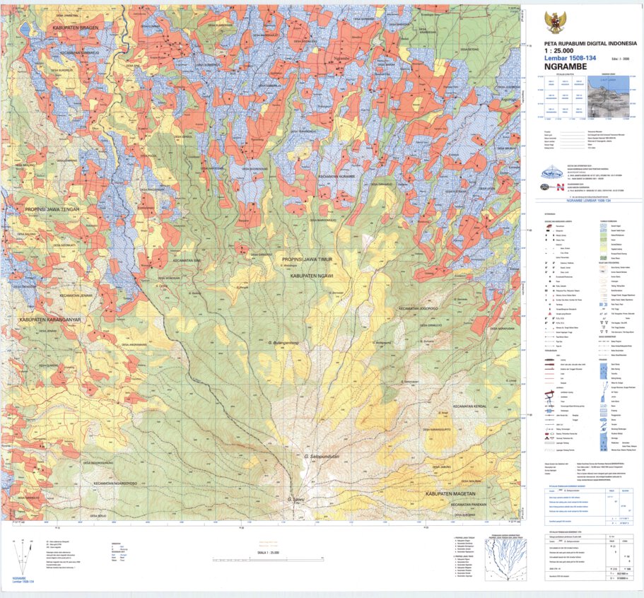 Ngrambe (1508-134) Map by Badan Informasi Geospasial | Avenza Maps