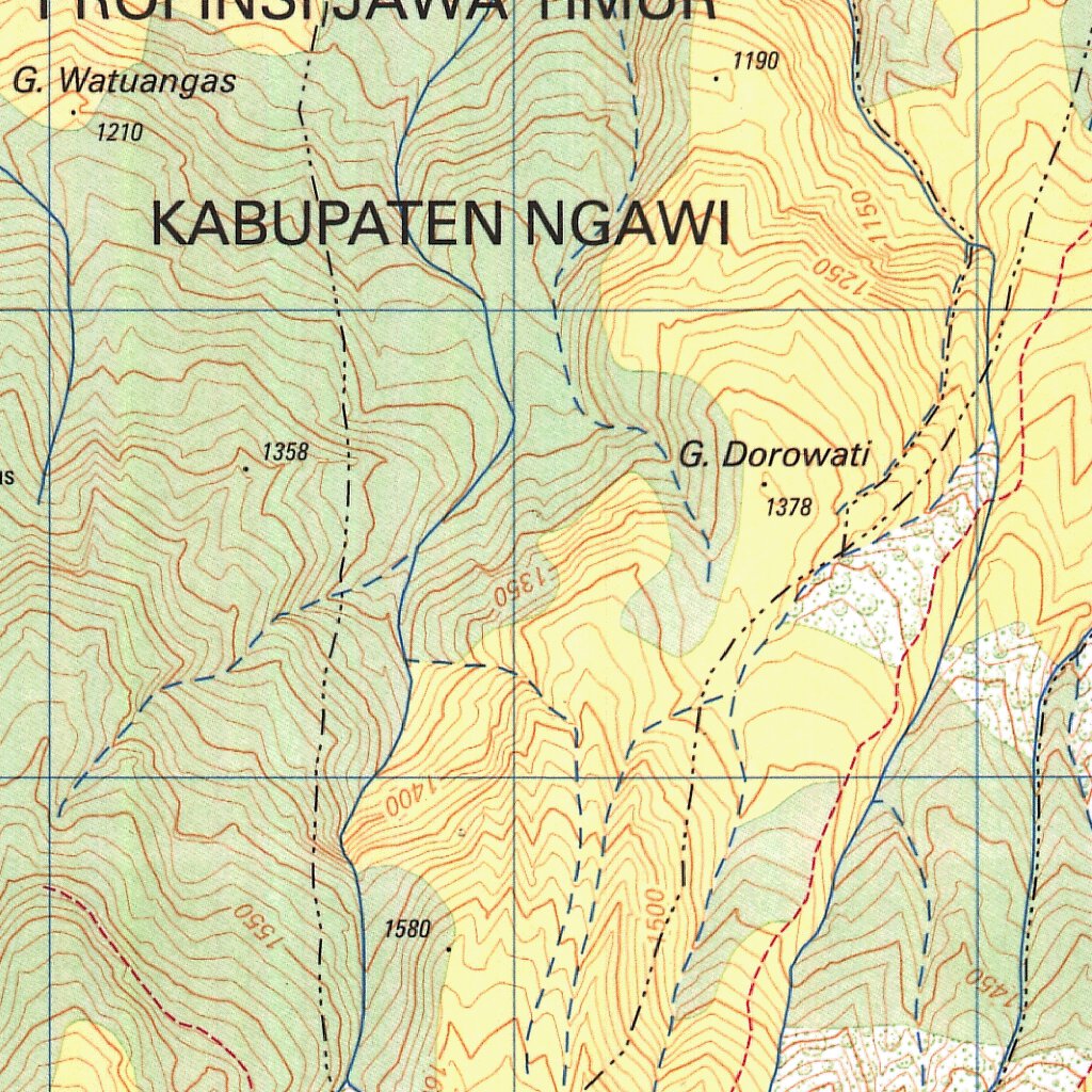Ngrambe (1508-134) Map by Badan Informasi Geospasial | Avenza Maps