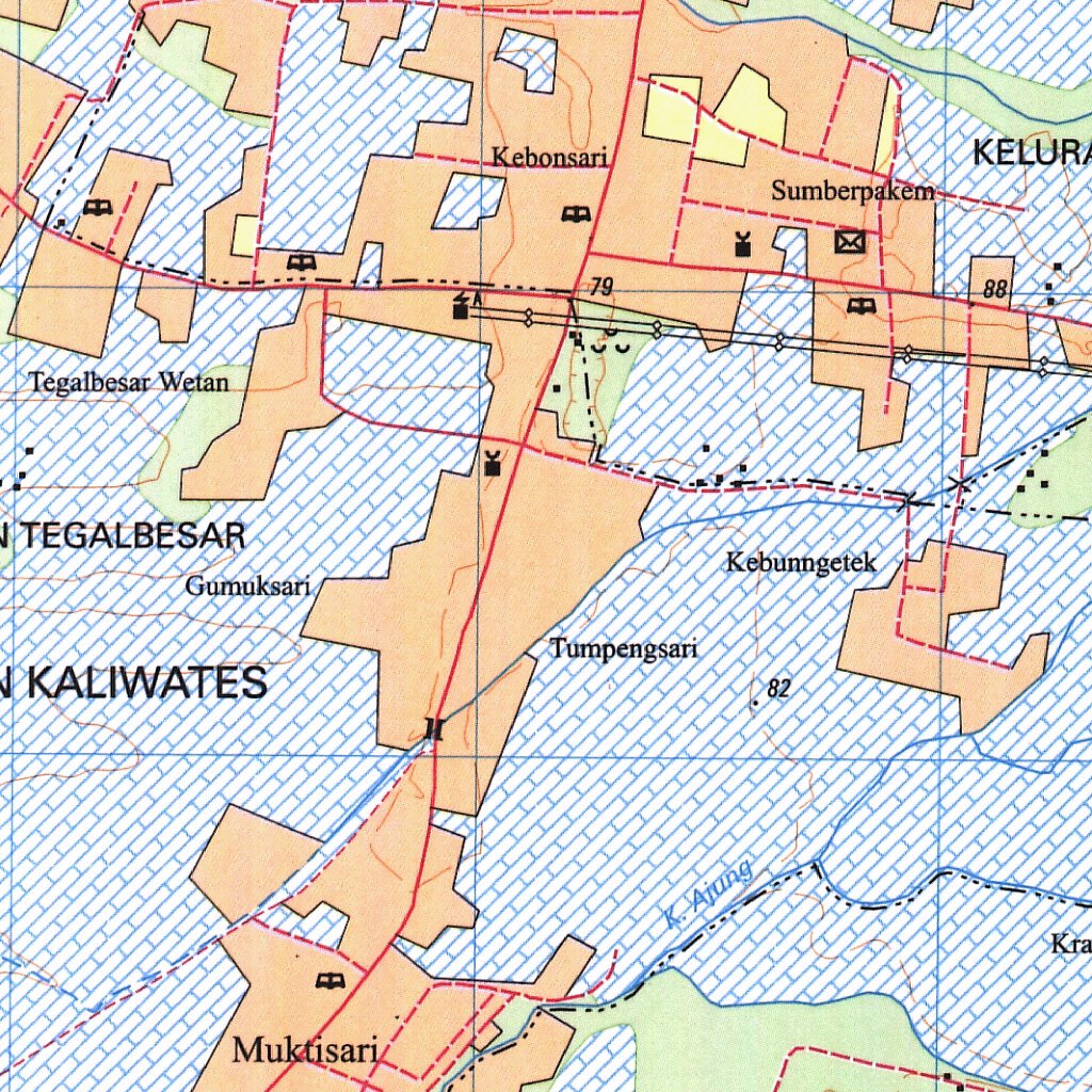 Jember (1607-632) Map by Badan Informasi Geospasial | Avenza Maps