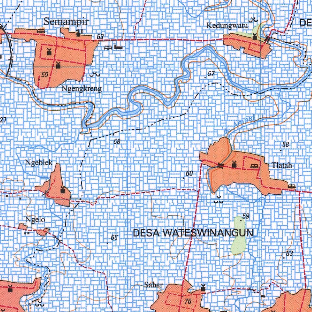 Ngimbang (1508-614) Map by Badan Informasi Geospasial | Avenza Maps