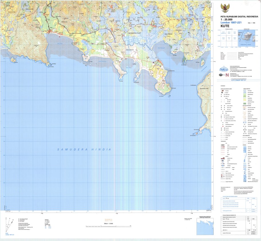 Kute (1807-221) Map by Badan Informasi Geospasial | Avenza Maps