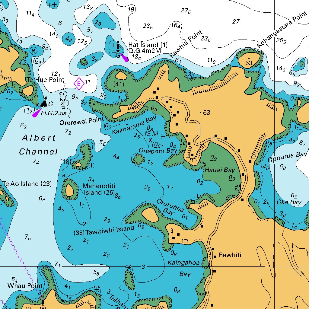Bay of Islands Map by Land Information New Zealand