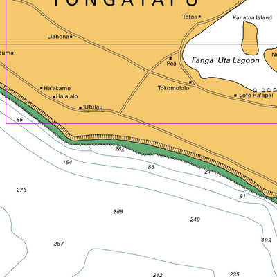 Approaches to Tongatapu including 'Eua