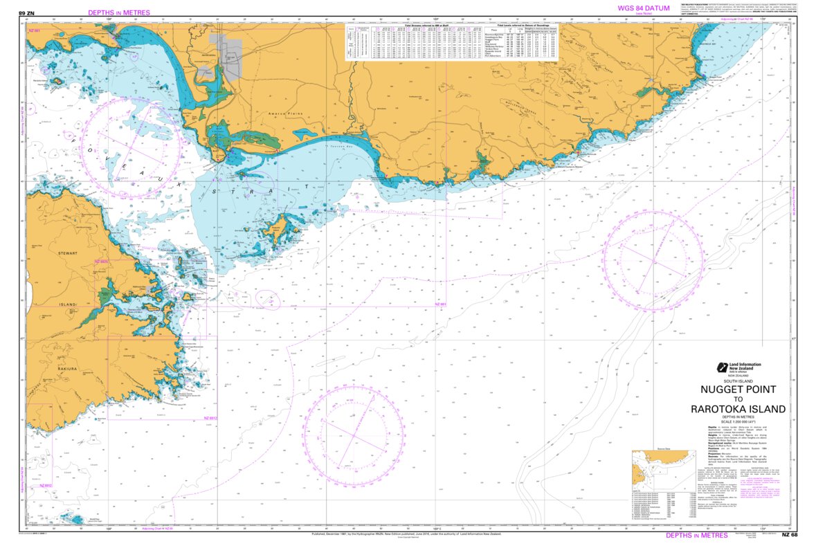 Nugget Point to Raratoka Island (Centre Island) Map by Land Information ...