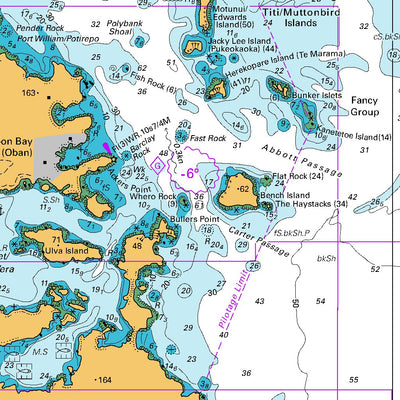 Nugget Point to Raratoka Island (Centre Island)