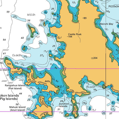 Cradock Channel and Mokohinau Islands