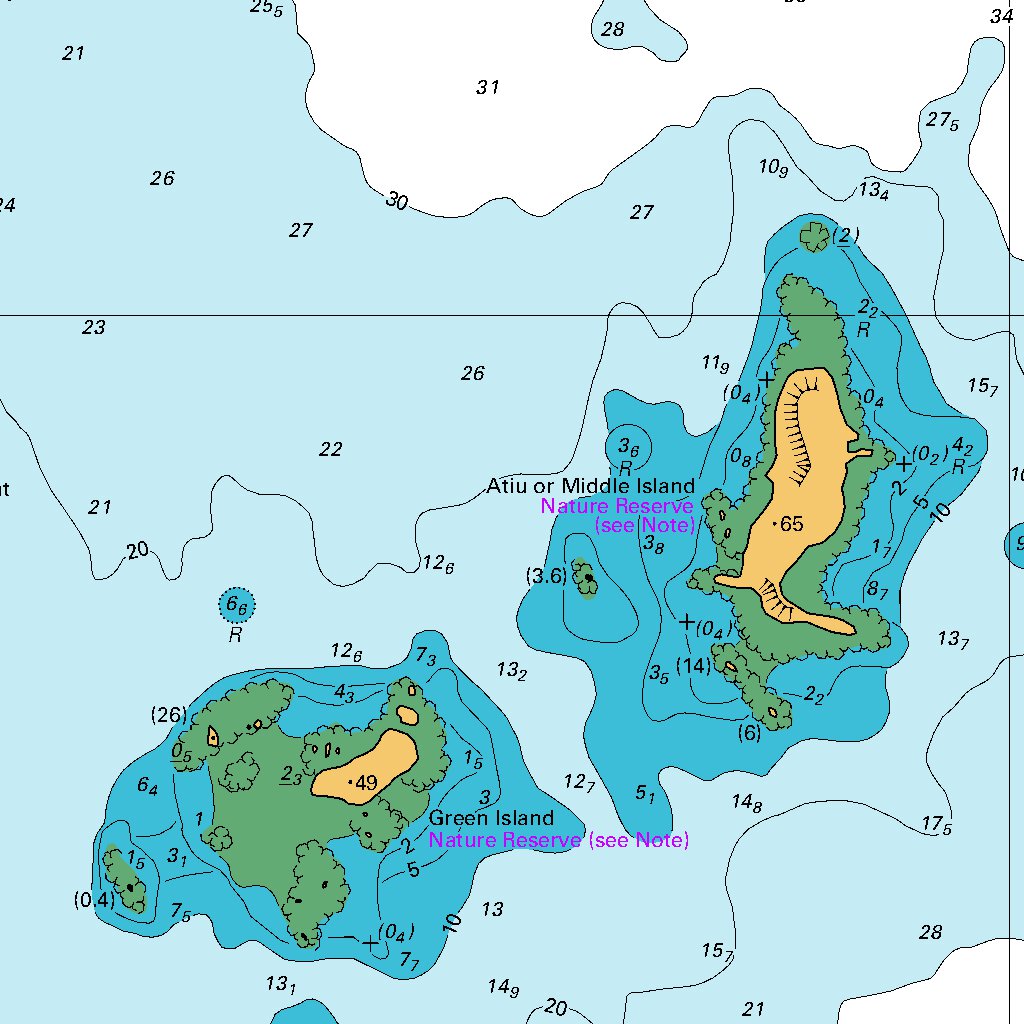 Mercury Islands Map by Land Information New Zealand | Avenza Maps