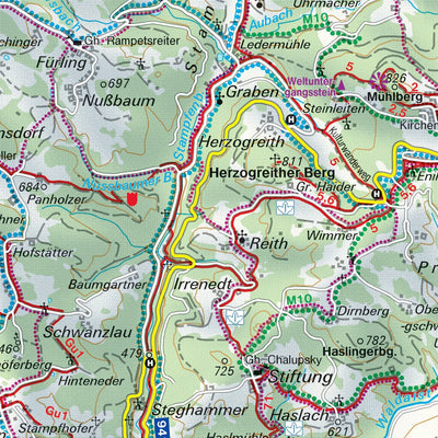 Hiking Map Mühlviertel East