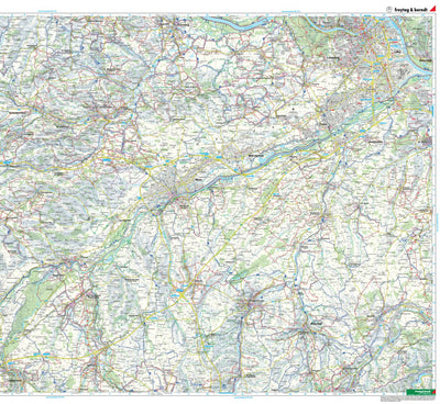 Traun Bikeway and Hiking Map East