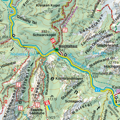 Hiking Map Semmering - Rax