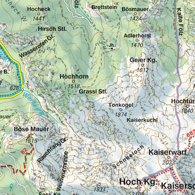 Hiking Map Gesäuse East