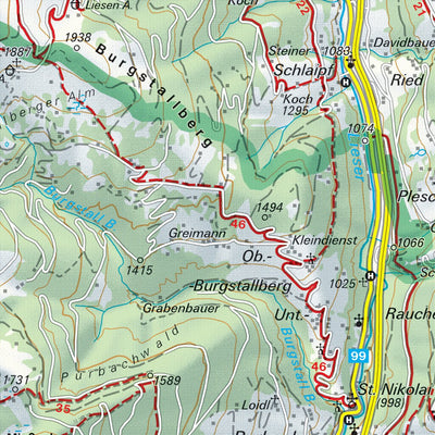 Hiking Map Liesertal - Maltatal North