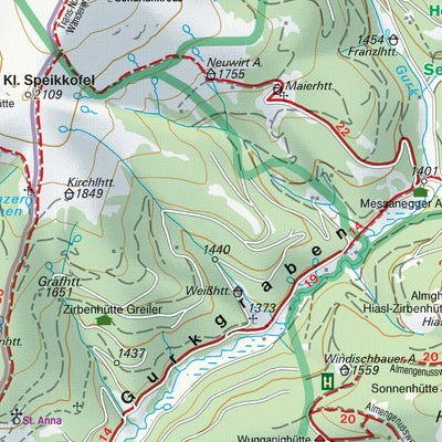Hiking Map Bad Kleinkirchheim East