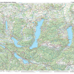 Hiking Map Attersee - Traunsee - Wolfgangsee