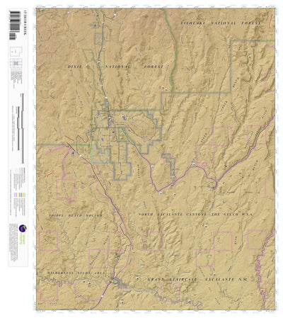 Deer Creek, Utah 15 Minute Topographic Map - Color Hillshade