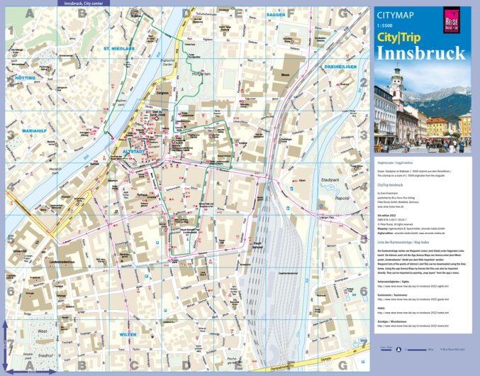 Citymap Innsbruck 2022 Map By Reise Know How Verlag Peter Rump GmbH citymap-innsbruck-2022-map-by-reise-know-how-verlag-peter-rump-gmbh