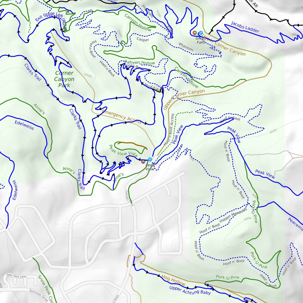 Corner Canyon Trails Draper Map By Orbital View Inc Avenza Maps