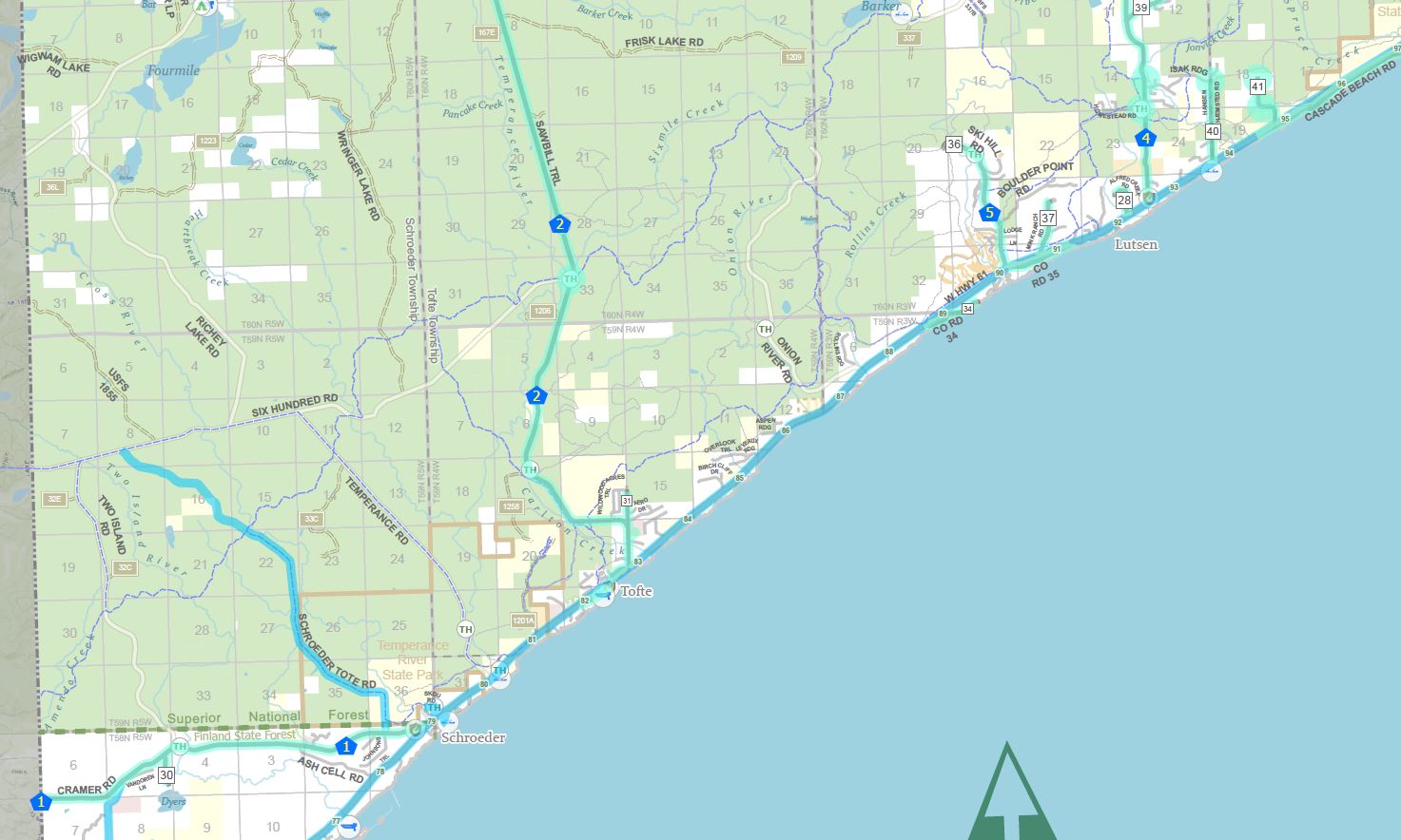 Cook County Snow Plowing Map by Cook County, Minnesota Avenza Maps
