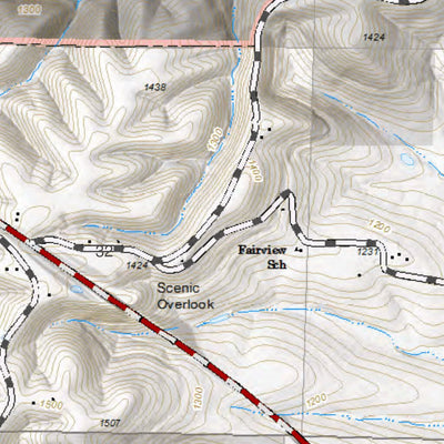 Mark Twain National Forest - Piney Creek Wilderness Trails Map