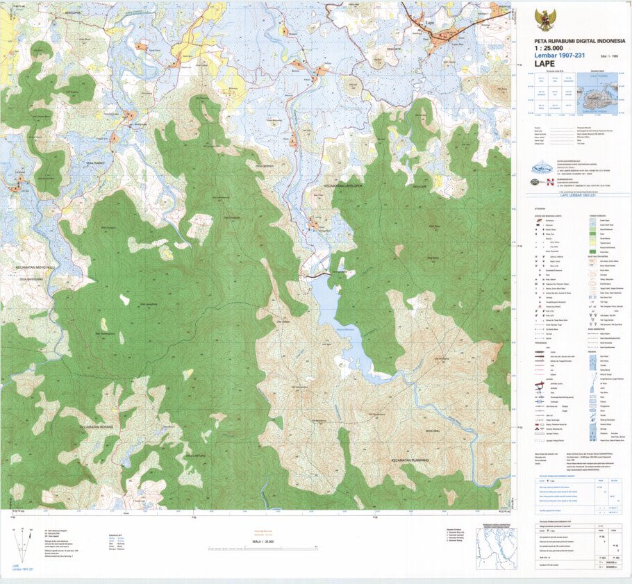 Lape Lape (1907-231) Map by Badan Informasi Geospasial | Avenza Maps