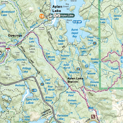 Algonquin Provincial Park - Overview Park Map