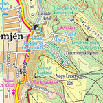 Gyógyvizek-völgye, Spa valley turista, biciklis térkép