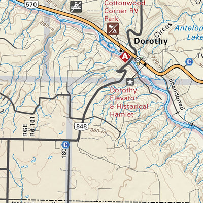 WMU 160 Hand Hills Alberta Hunting Topo Map Bundle