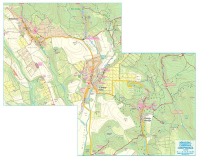 Bükkzsérc, Cserépfalu Cserépváralja tursta-biciklis térkép