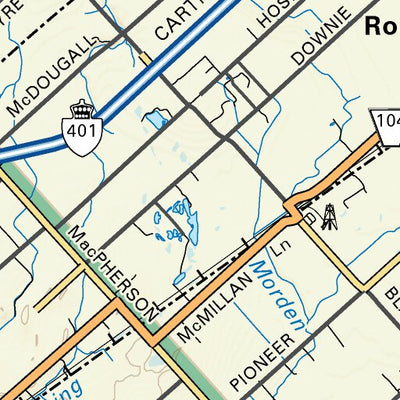 SOON08 Ridgetown - Southern Ontario Topo