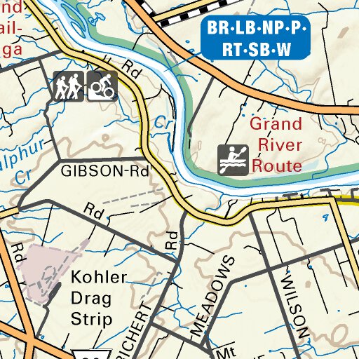 SOON20 Caledonia Southern Ontario Topo Map by Backroad Mapbooks