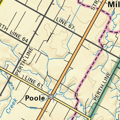 SOON34 Milverton - Southern Ontario Topo