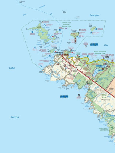 SOON63 Tobermory - Southern Ontario Topo