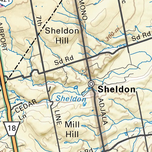 SOON53 Alliston Southern Ontario Topo Map by Backroad Mapbooks Avenza Maps