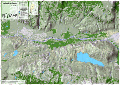 Valle Chacabuco - Parque Patagonia 1/25.000