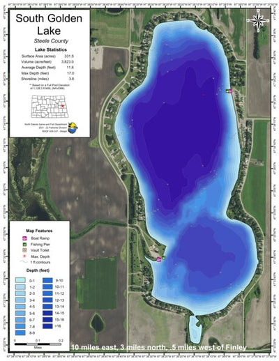 Golden Lake, South - Steele County
