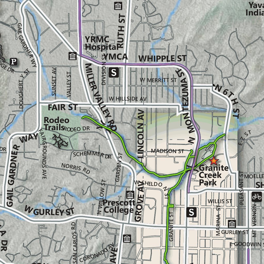 Prescott Trails And Recreation Map By City Of Prescott Gis Dept Avenza Maps 4956