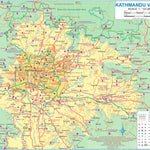 Kathmandu Valley 1:121,000 - ITMB