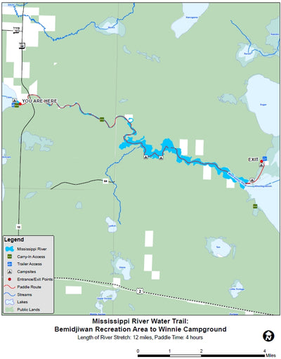Mississippi Water Trail - Bemidjiwan Recreation Area to Winnie Campground